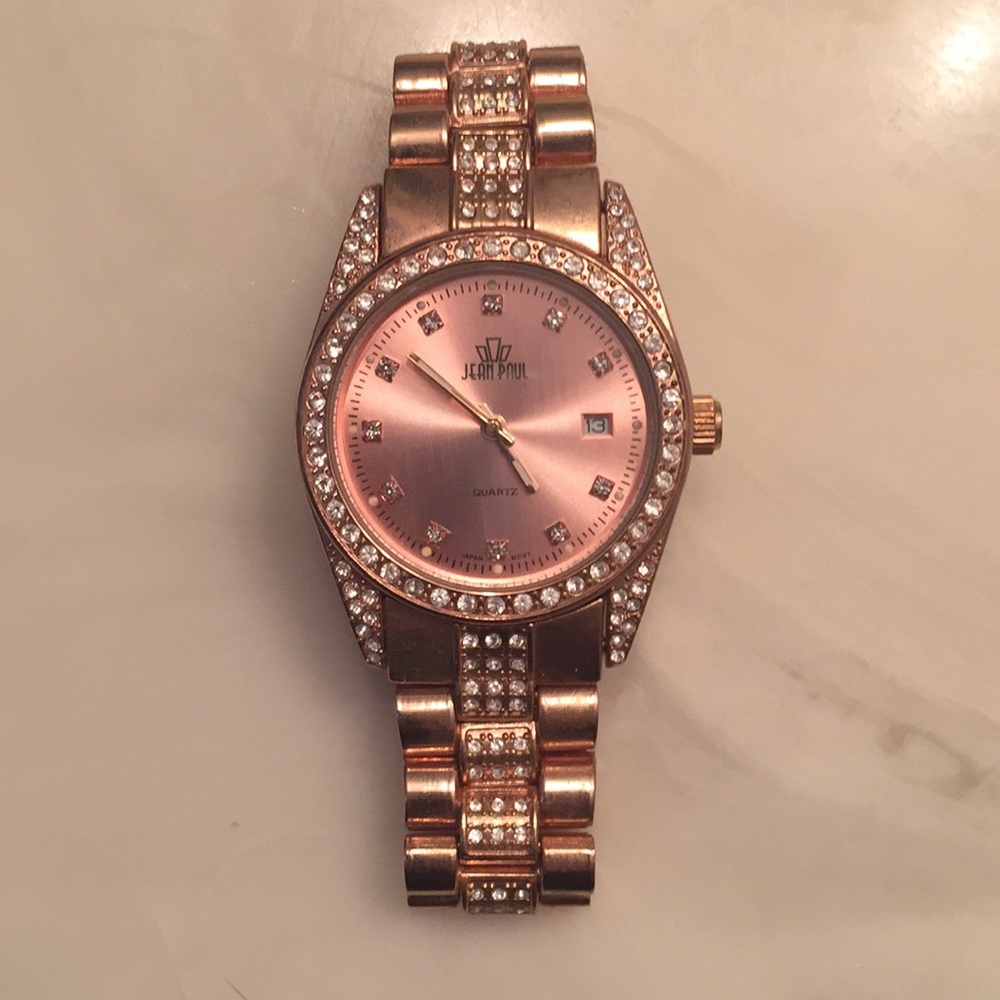 Rose gold watch